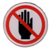 Stay Clear Warning Label
