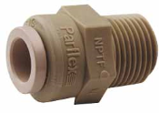 MALE CONNECTOR - 1/2" TUBE x 1/2 NPT (DRILLED)